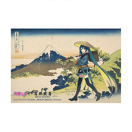【Pre-order】Hokusai Katsushika x Hatsune Miku - Hatsune Miku Postcard (by iXima, Inume Pass in Kai Province, Rerun)