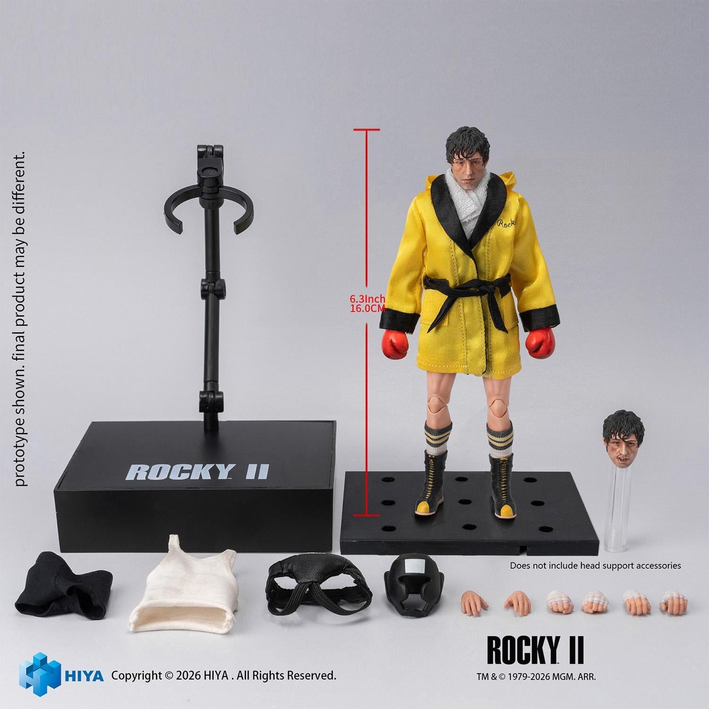 【Pre-order】Rocky II - Rocky Action Figure (HIYA Exquisite Super Series; 1/12 Scale; 6.3 Inch; Boxer Version)