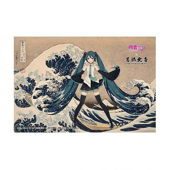 【Pre-order】Hokusai Katsushika x Hatsune Miku - Hatsune Miku Postcard (by iXima; The Great Wave off Kanagawa; Rerun)