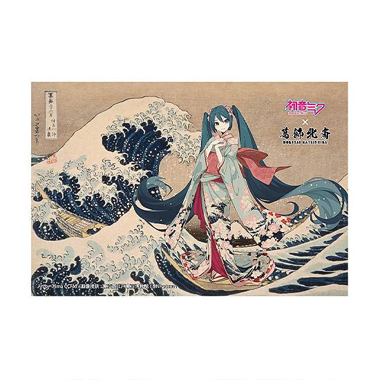 【Pre-order】Hokusai Katsushika x Hatsune Miku by iXima - Hatsune Miku Postcard (The Great Wave off Kanagawa (Kimono Ver.) (Rerun))