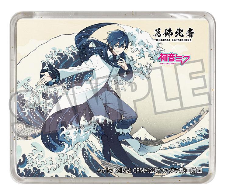 【Pre-order】Hokusai Katsushika x Hatsune Miku - KAITO 3D Magnet (by Rella; The Great Wave off Kanagawa)
