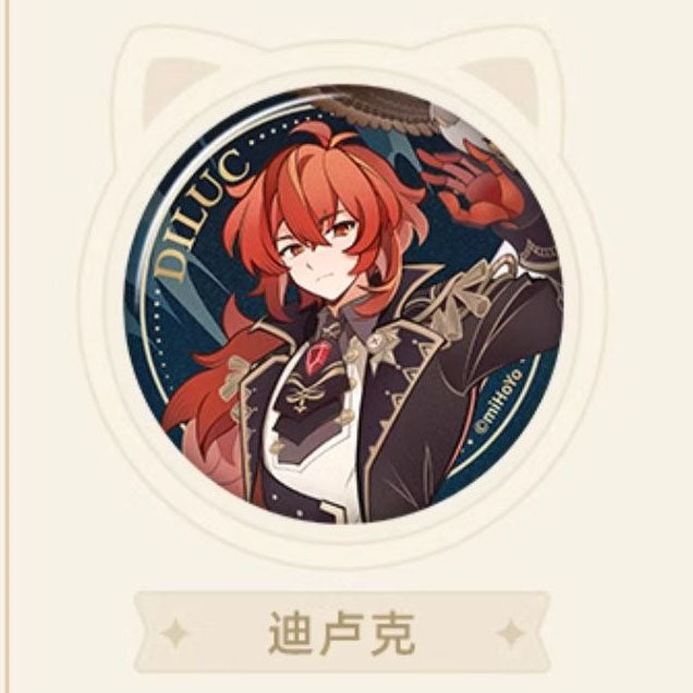 Genshin Impact Genius Invokation TCG Character Badges