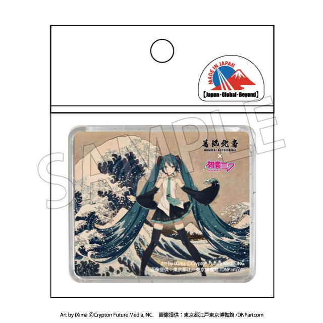 【Pre-order】Hokusai Katsushika x Hatsune Miku - Hatsune Miku 3D Magnet (Thirty-six Views of Mount Fuji The Great Wave off Kanagawa, Rerun)