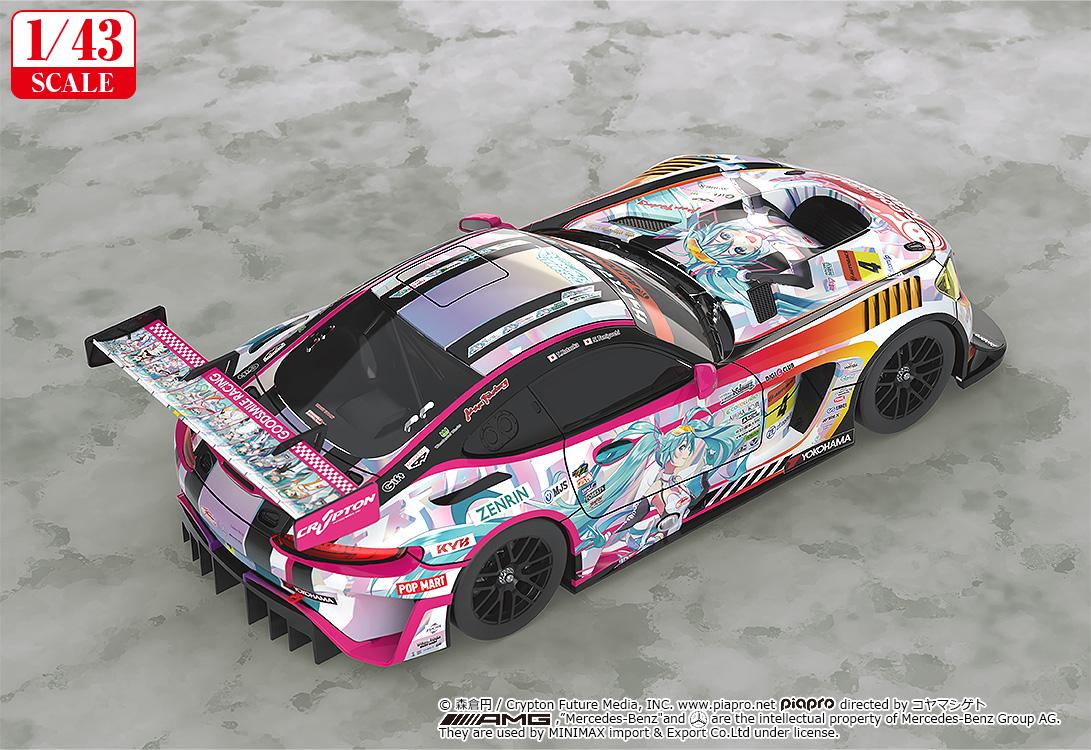 【Pre-order】Hatsune Miku - Hatsune Miku GT Project 1/43rd Scale Good Smile Hatsune Miku AMG 2021 SUPER GT 100th Race Commemorative Ver. (Rerun)(Model Kits)