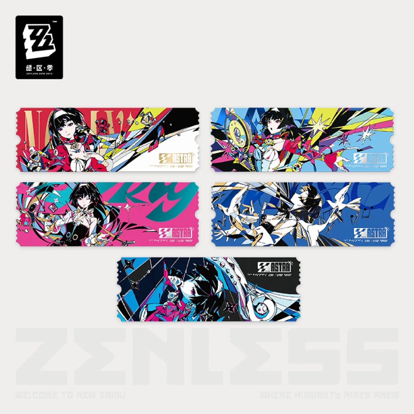 Zenless Zone Zero - Should I Be the Stars of Lyra Series Astra Live Collectible Ticket Set (Including 5 tickets)