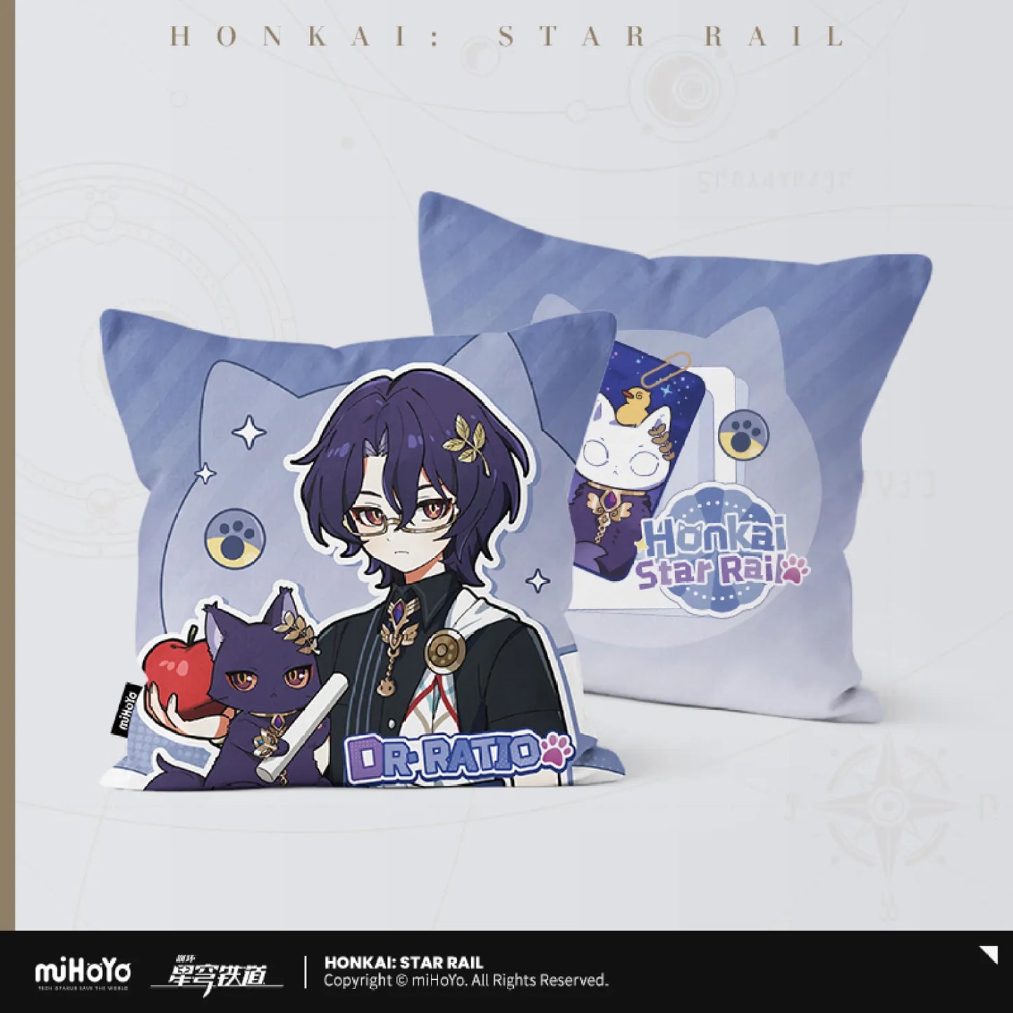 Honkai: Star Rail - Little Cat Series Collection Card Square pillow