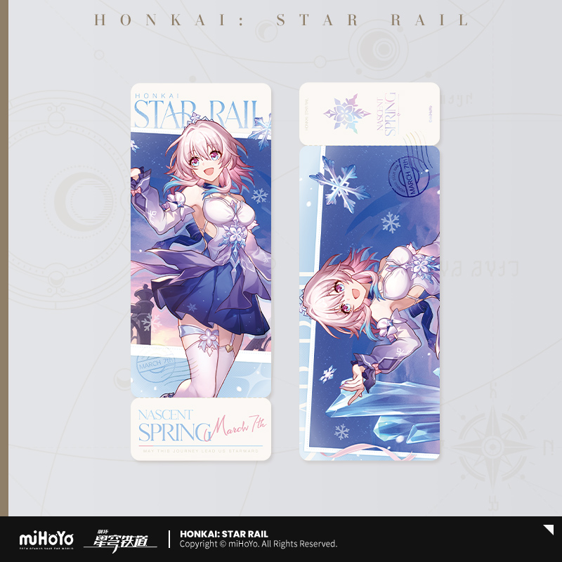 【Pre-order】Honkai: Star Rail - March 7th Nascent Spring Series Badge/Standee/Keychain/Laser Ticket/Character Card