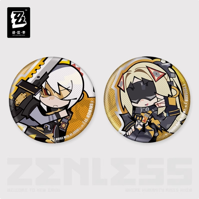 【Pre-Order】Zenless Zone Zero - New Eridu Series Chibi Tinplate Badge: Obol Squad