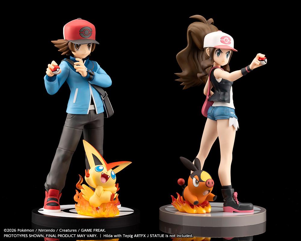 【Pre-order】Pokemon - Hilbert, Victini ARTFX J STATUE