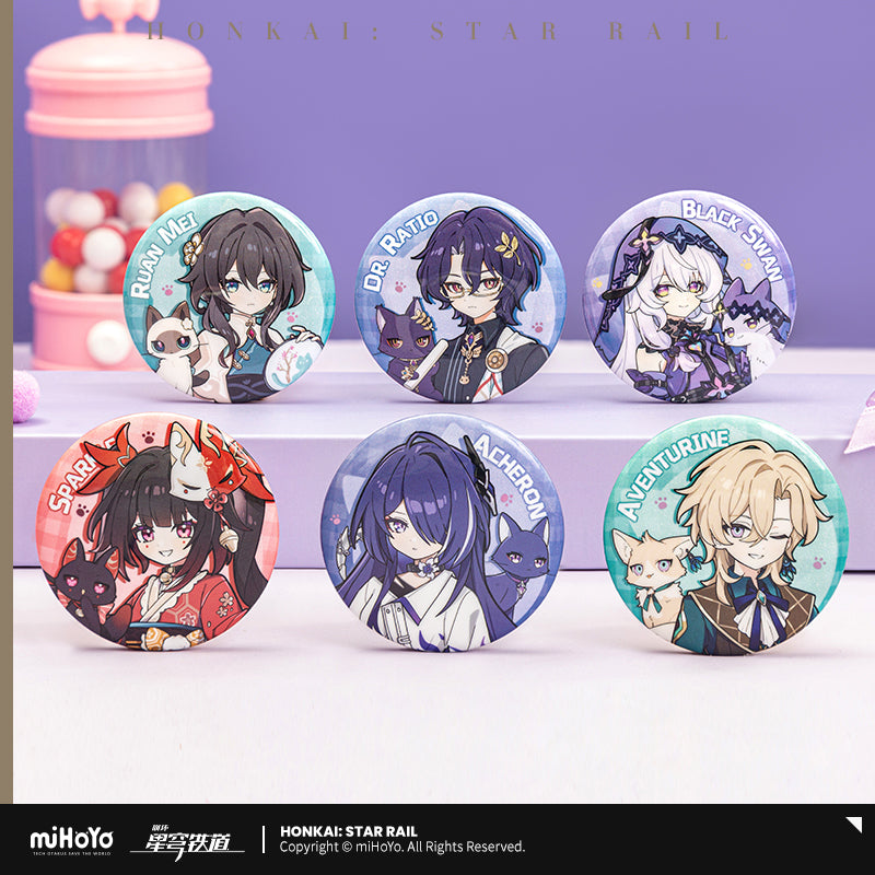Honkai: Star Rail - Little Cat Series Tinplate Badge
