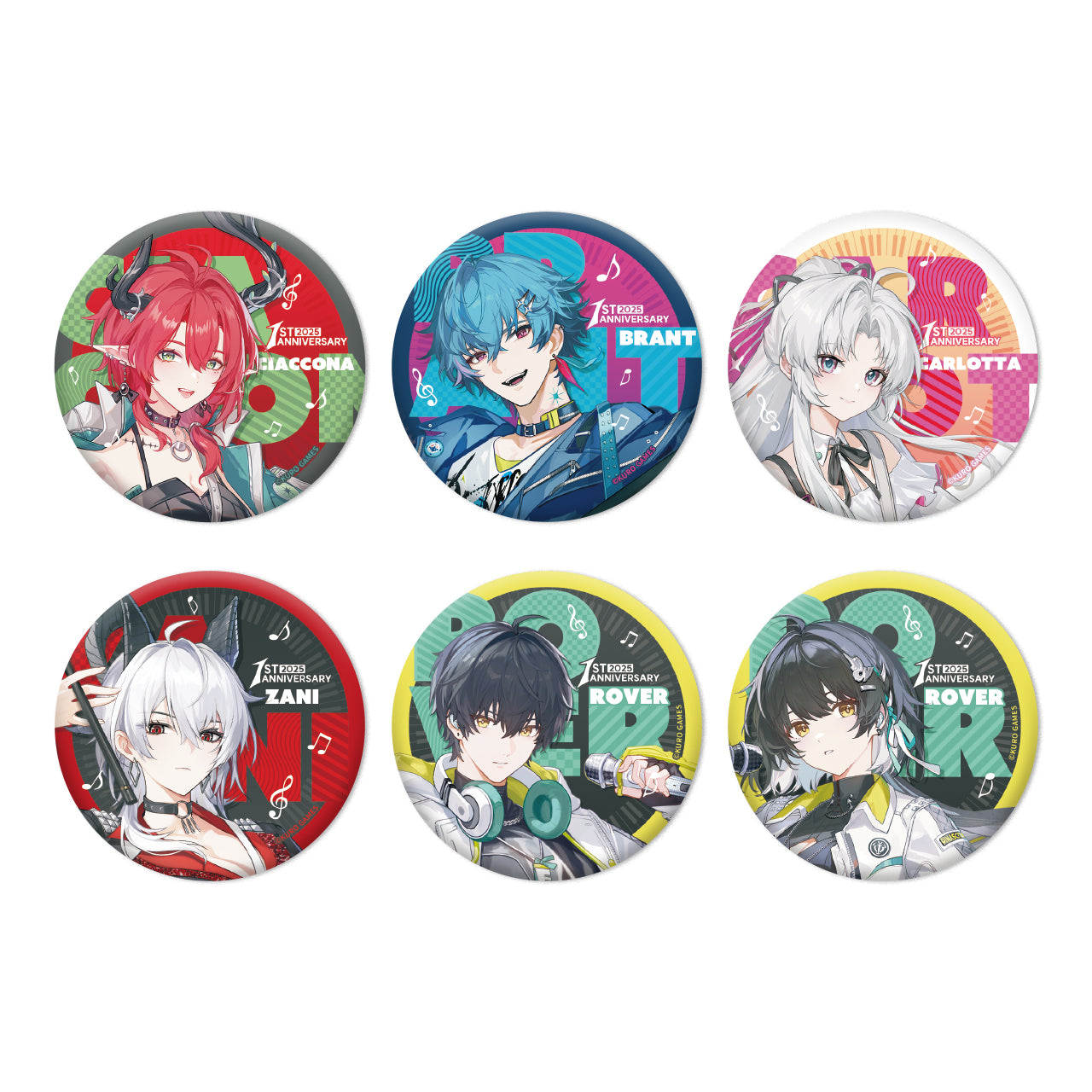 【Pre-Order】Wuthering Waves - Echoing Tides Themed Tin Badge Blind Box
