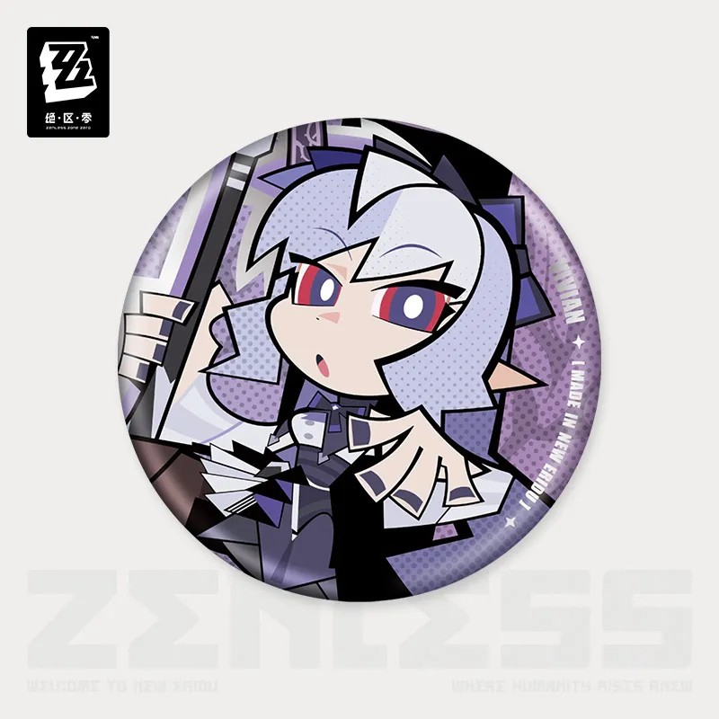 【Pre-Order】Zenless Zone Zero - New Eridu Series Chibi Tinplate Badge: Mockingbird