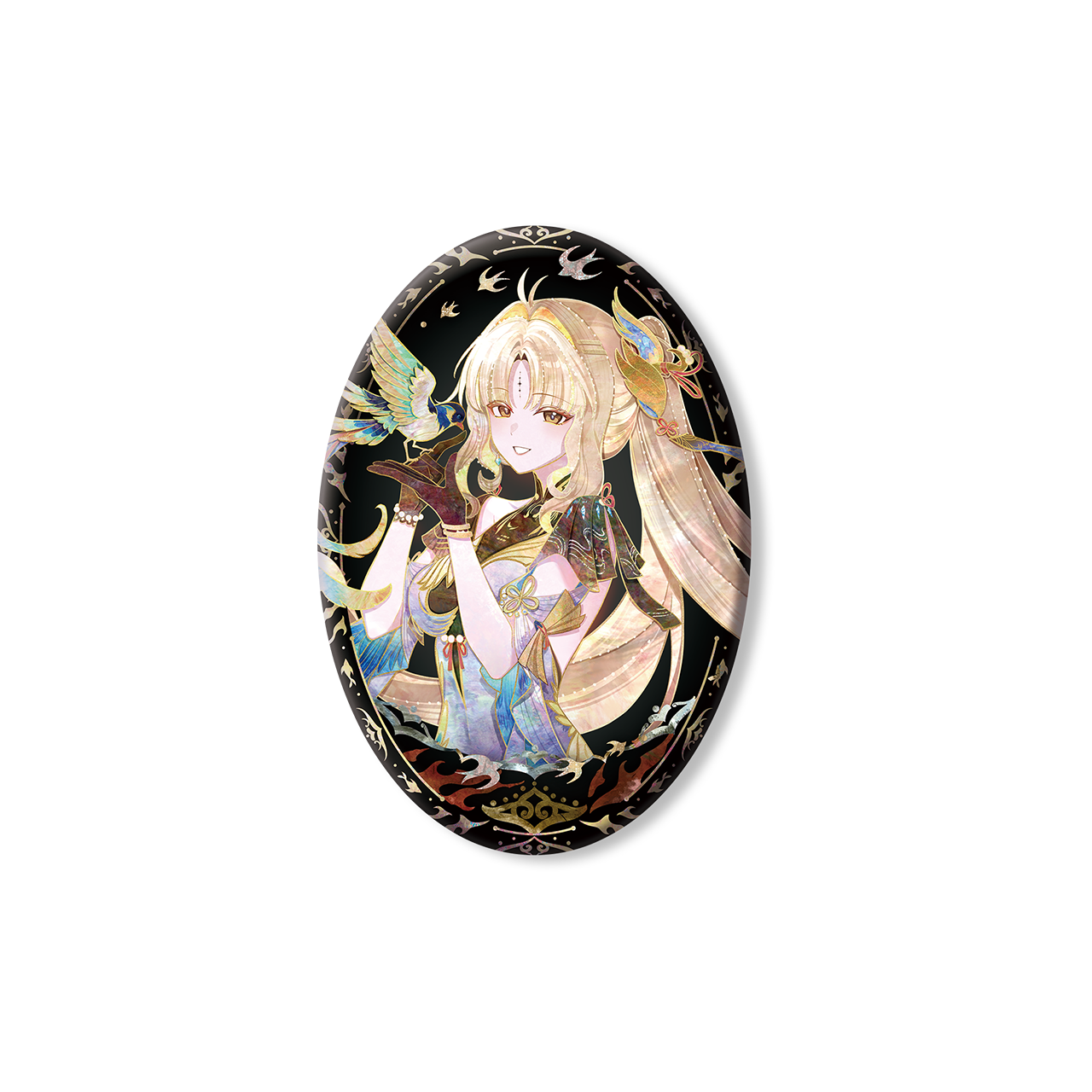 【Pre-Order】Wuthering Waves - Resonator Themed Iridescent Shell Effect Tin Badge