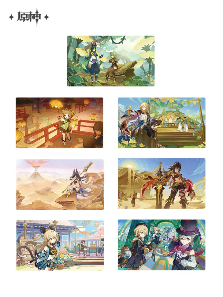 Genshin Impact - Version Preview Series Raster Postcard Set