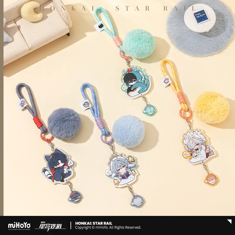 【Pre-Order】Honkai: Star Rail - Boys' Dormitory Series Chibi Characte Acrylic Keychain