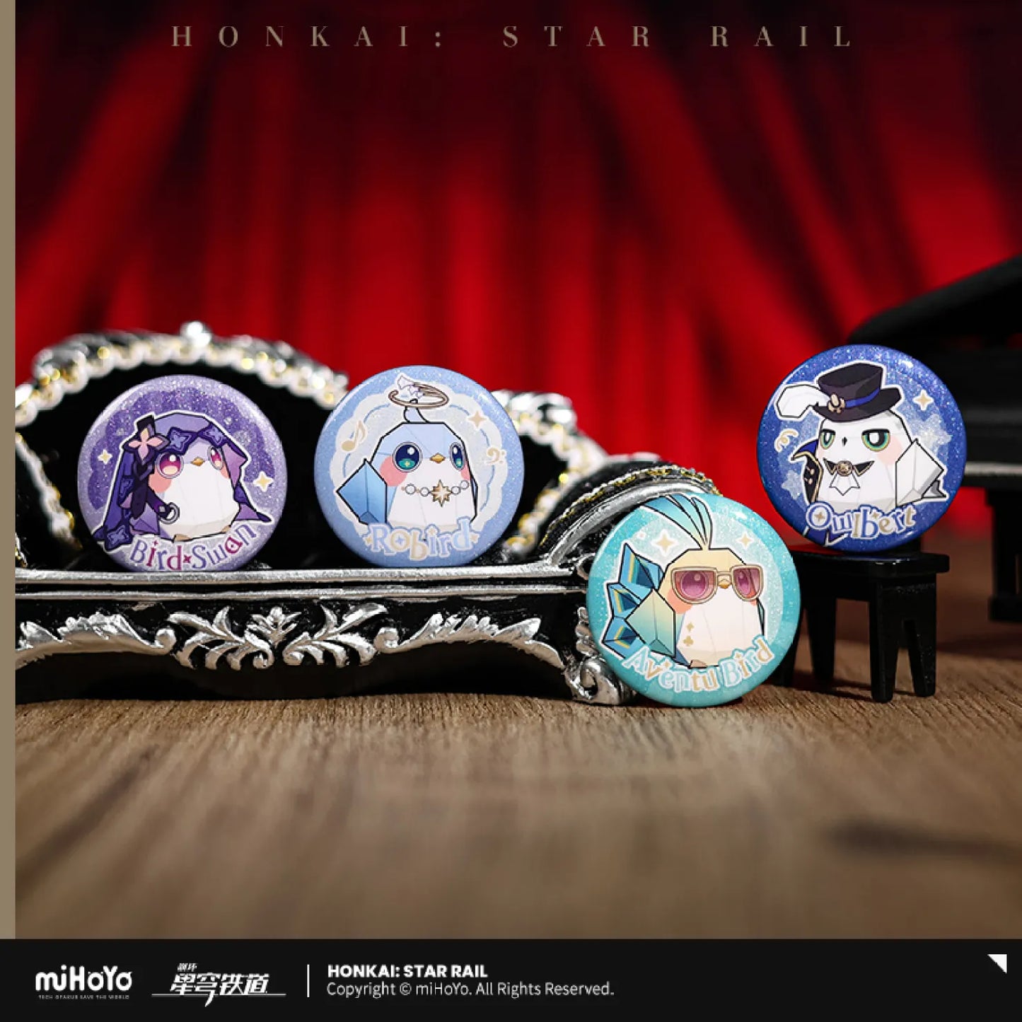 Honkai: Star Rail - Owlbert’s Reception Room Series Chibi Badge Set