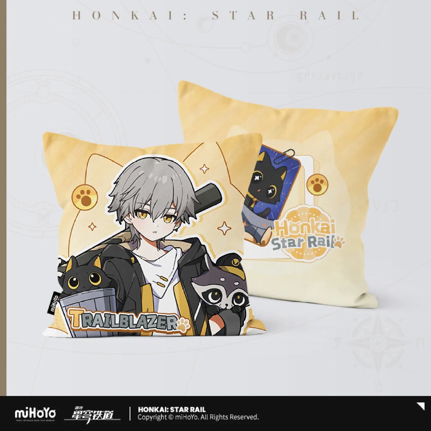 Honkai: Star Rail - Little Cat Series Collection Card Square pillow