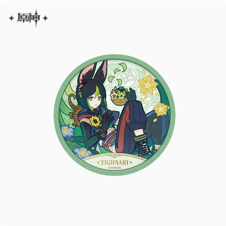 Genshin Impact Windblume's Breath Theme Glitter Floating Coaster