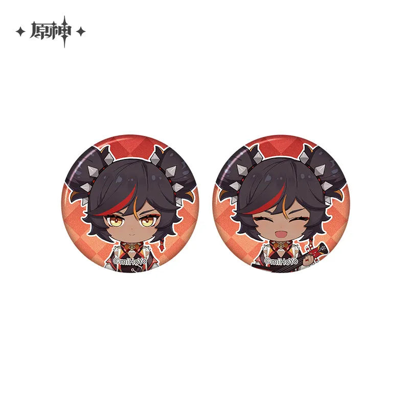 Genshin Impact - The Snapshot of a Jade-Covered Screen Series Mini Badges Set