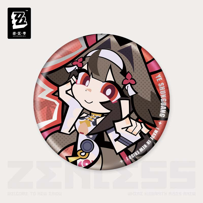 Zenless Zone Zero - New Eridu Series Chibi Tinplate Badge: Yunkui Summit