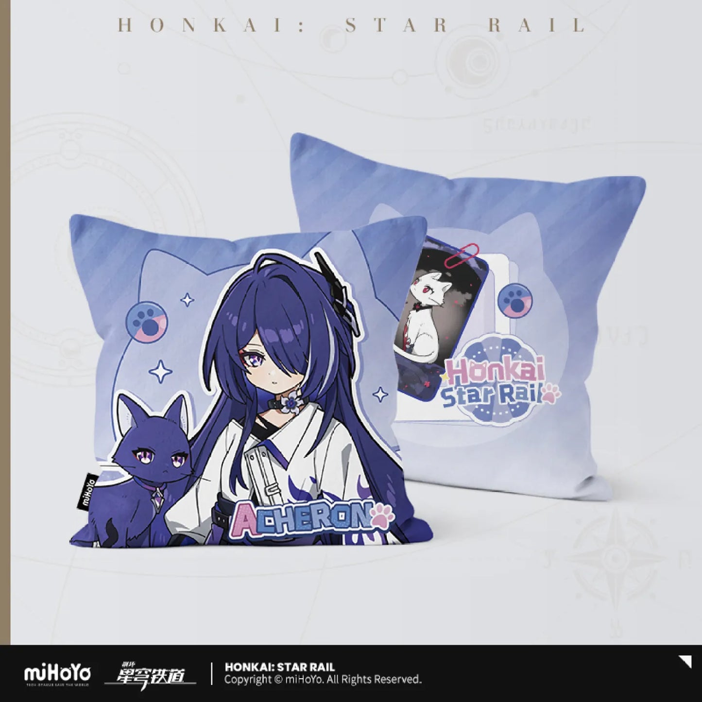 Honkai: Star Rail - Little Cat Series Collection Card Square pillow