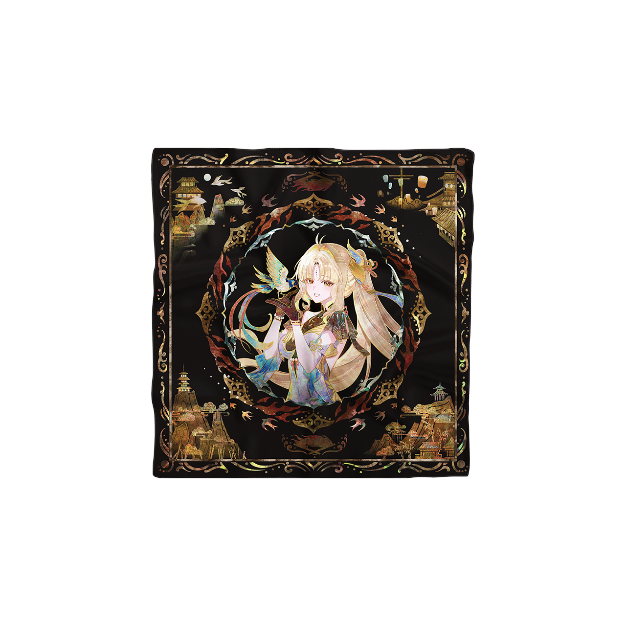 【Pre-Order】Wuthering Waves - Resonator Themed Reversible Square Silk Scarf