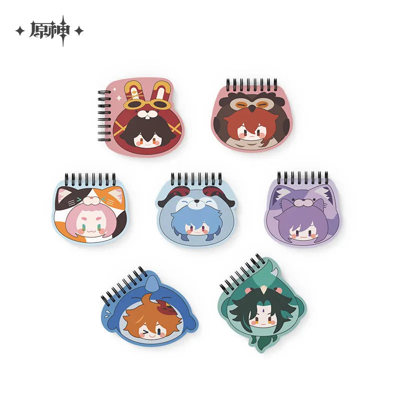 Genshin Impact - Teyvat Zoo Themed Chibi Character coil Book