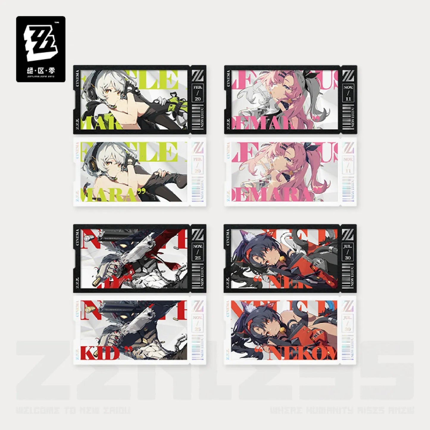 【Pre-Order】Zenless Zone Zero - Mindscape Cinema Collectible Card Set: Cunning Hares