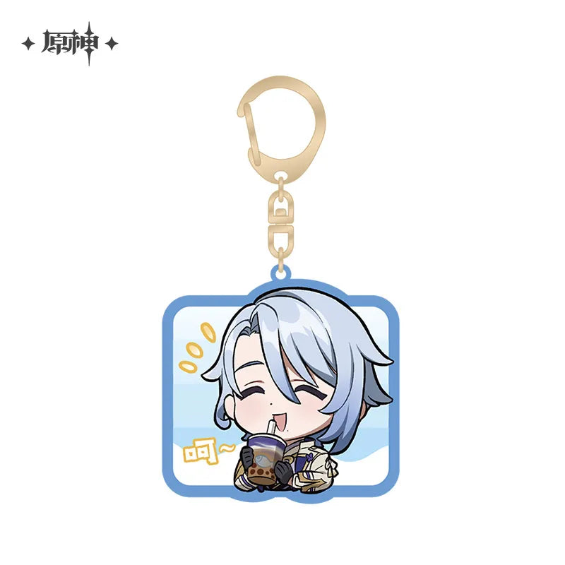 Genshin Impact Inazuma Chibi Character Acrylic Keychain Ver2