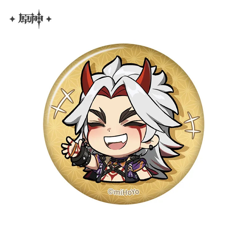 Genshin Impact Inazuma Chibi Emoji Character Badges Ver2