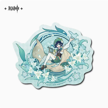 Genshin Impact Windblume's Breath Theme Die-Cut Mouse Pad