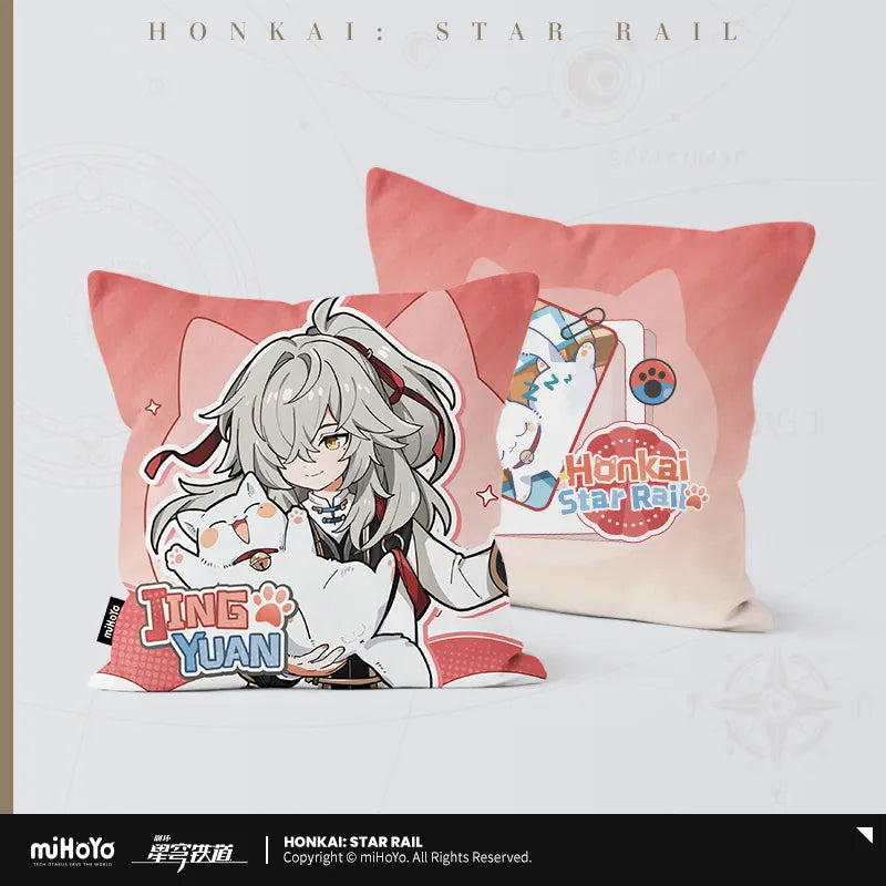 Honkai: Star Rail - Little Cat Series Collection Card Square pillow