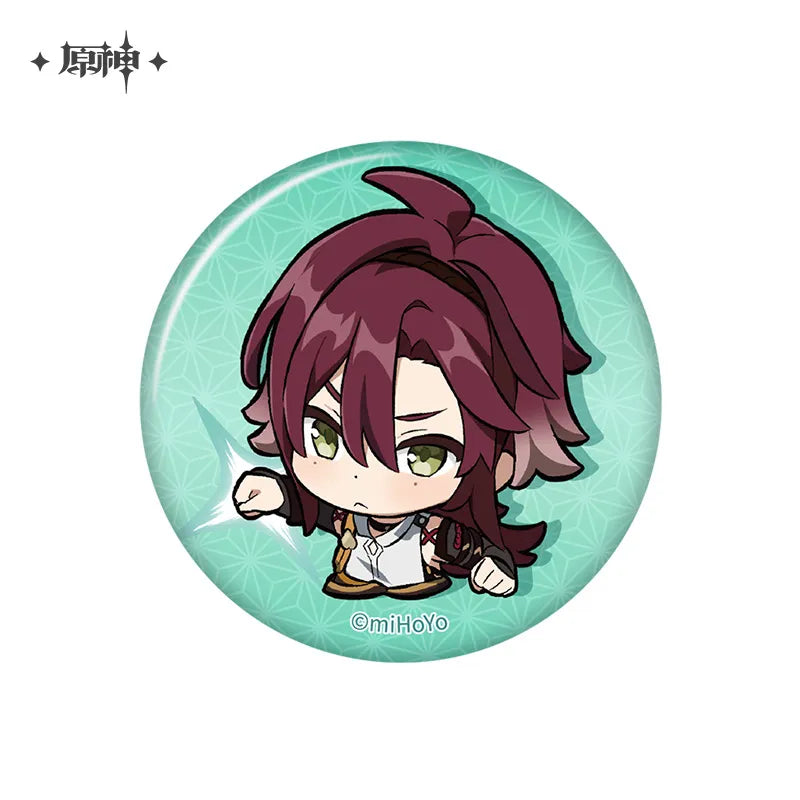 Genshin Impact Inazuma Chibi Emoji Character Badges Ver2