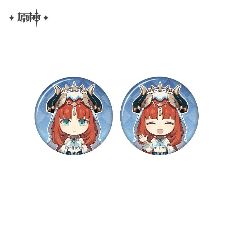 Genshin Impact - The Snapshot of a Jade-Covered Screen Series Mini Badges Set