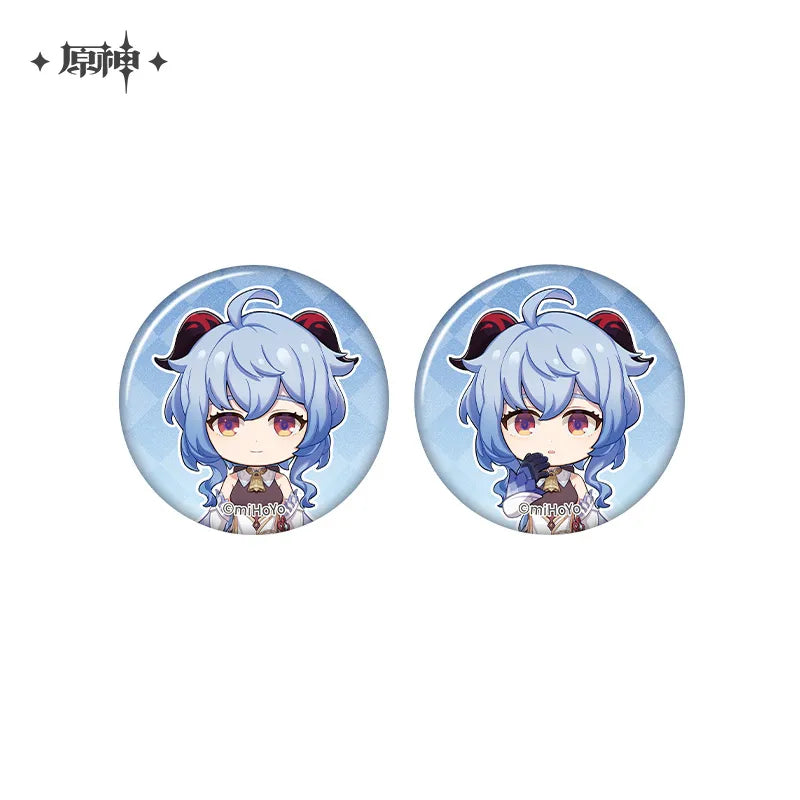Genshin Impact - The Snapshot of a Jade-Covered Screen Series Mini Badges Set