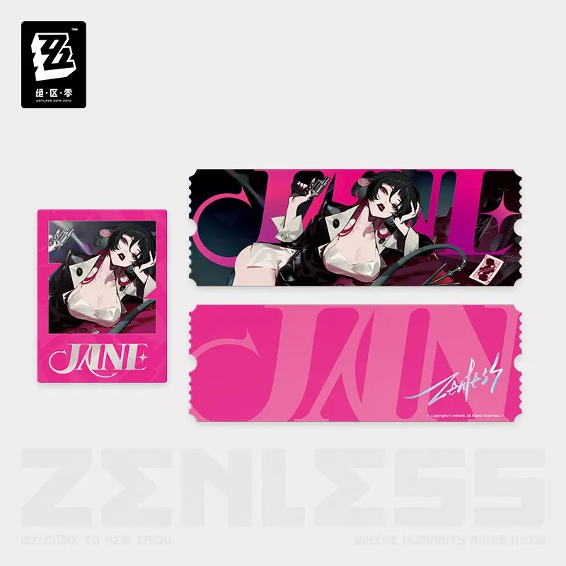 【Pre-Order】Zenless Zone Zero - Frequencies Visuals Series Jane Doe Badge/Acrylic Block/Laser Ticket Set