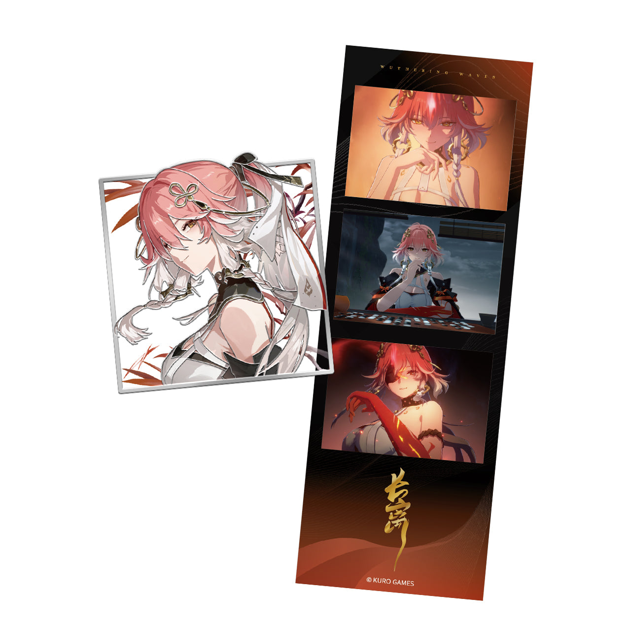 Wuthering Waves - Resonator Themed Metal Badge Photo Card Set