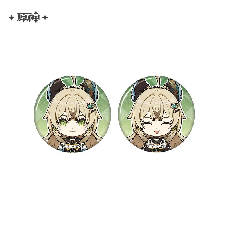 Genshin Impact - The Snapshot of a Jade-Covered Screen Series Mini Badges Set