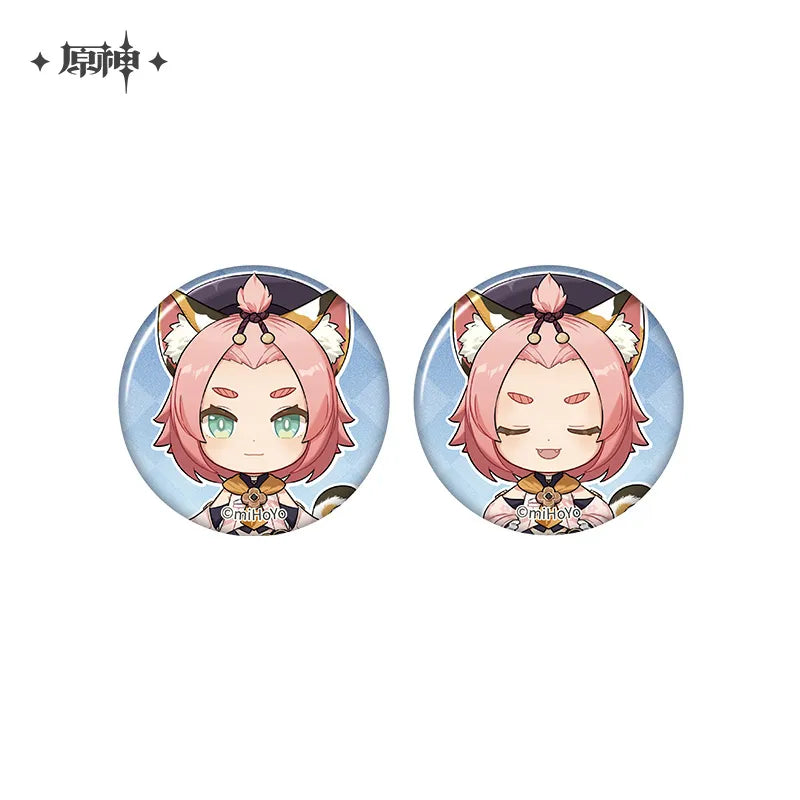 Genshin Impact - The Snapshot of a Jade-Covered Screen Series Mini Badges Set