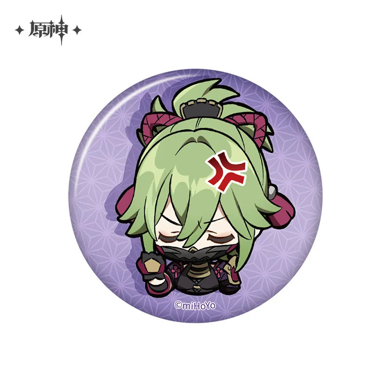 Genshin Impact Inazuma Chibi Emoji Character Badges Ver2