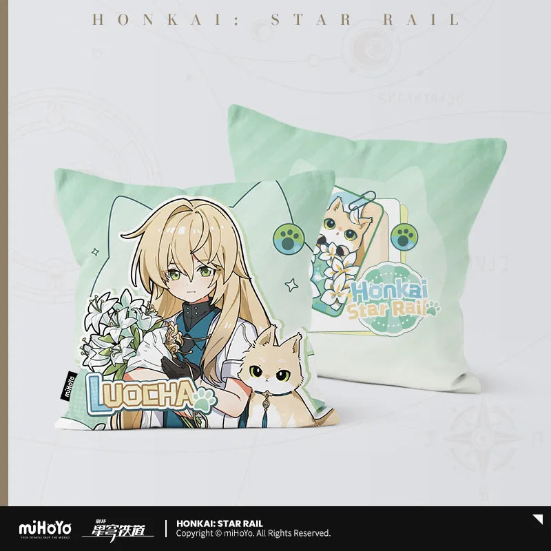 Honkai: Star Rail - Little Cat Series Collection Card Square pillow