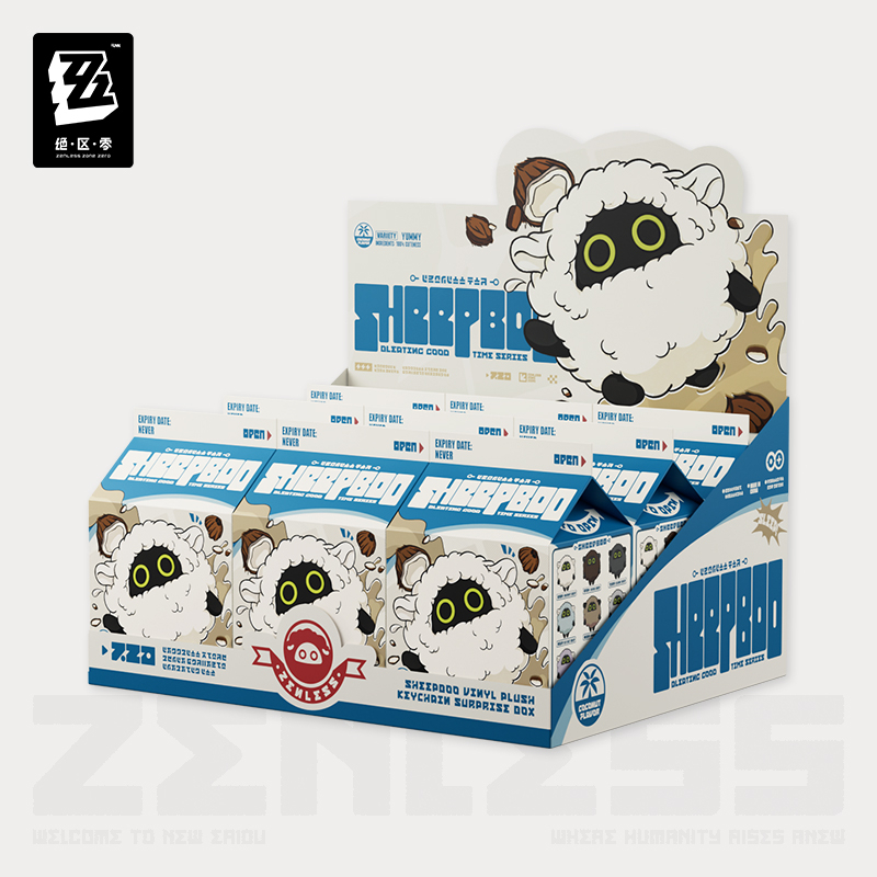 【Pre-Order】Zenless Zone Zero - Sheepboo Blerting Cood Time Series Vinyl Plush Keychain Blind Box