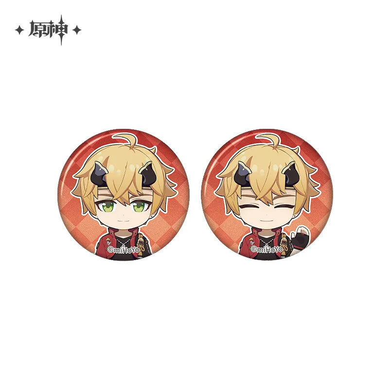 Genshin Impact - The Snapshot of a Jade-Covered Screen Series Mini Badges Set