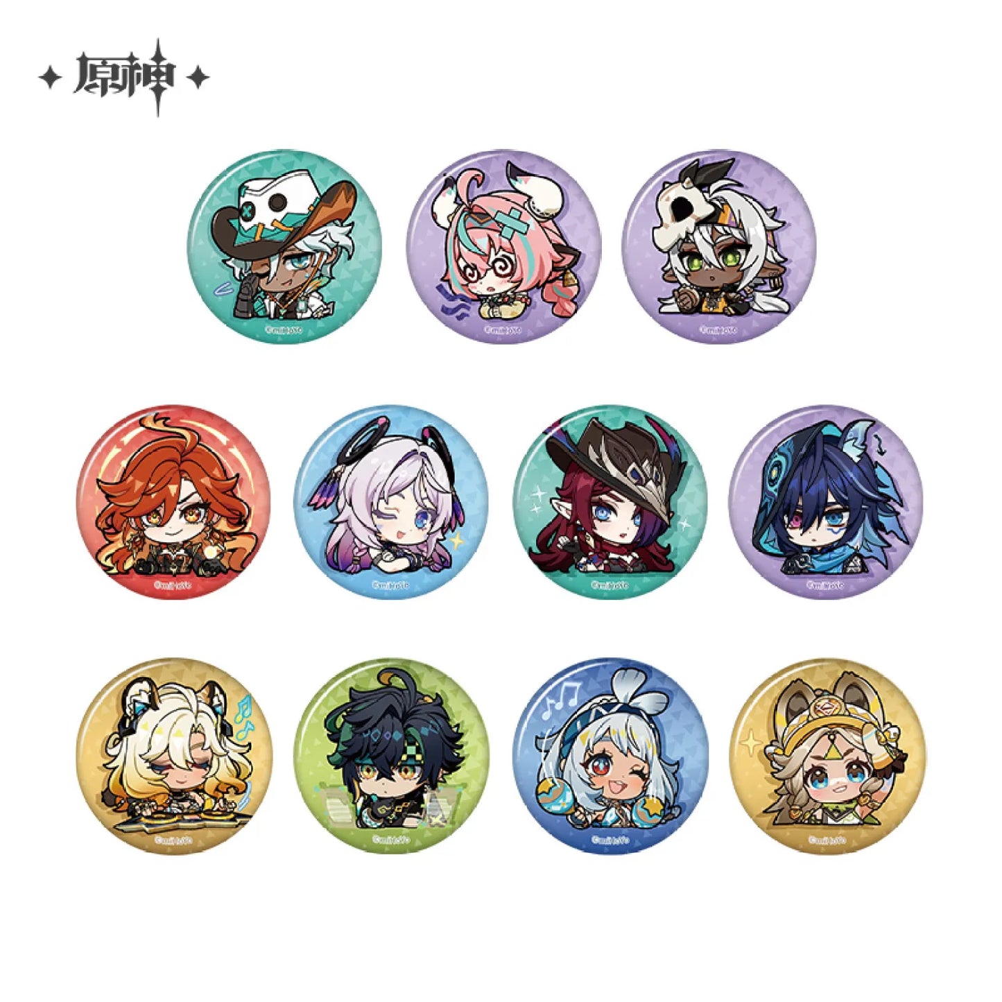 【Pre-Order】Genshin Impact - Natlan Chibi Emoji Series Badge