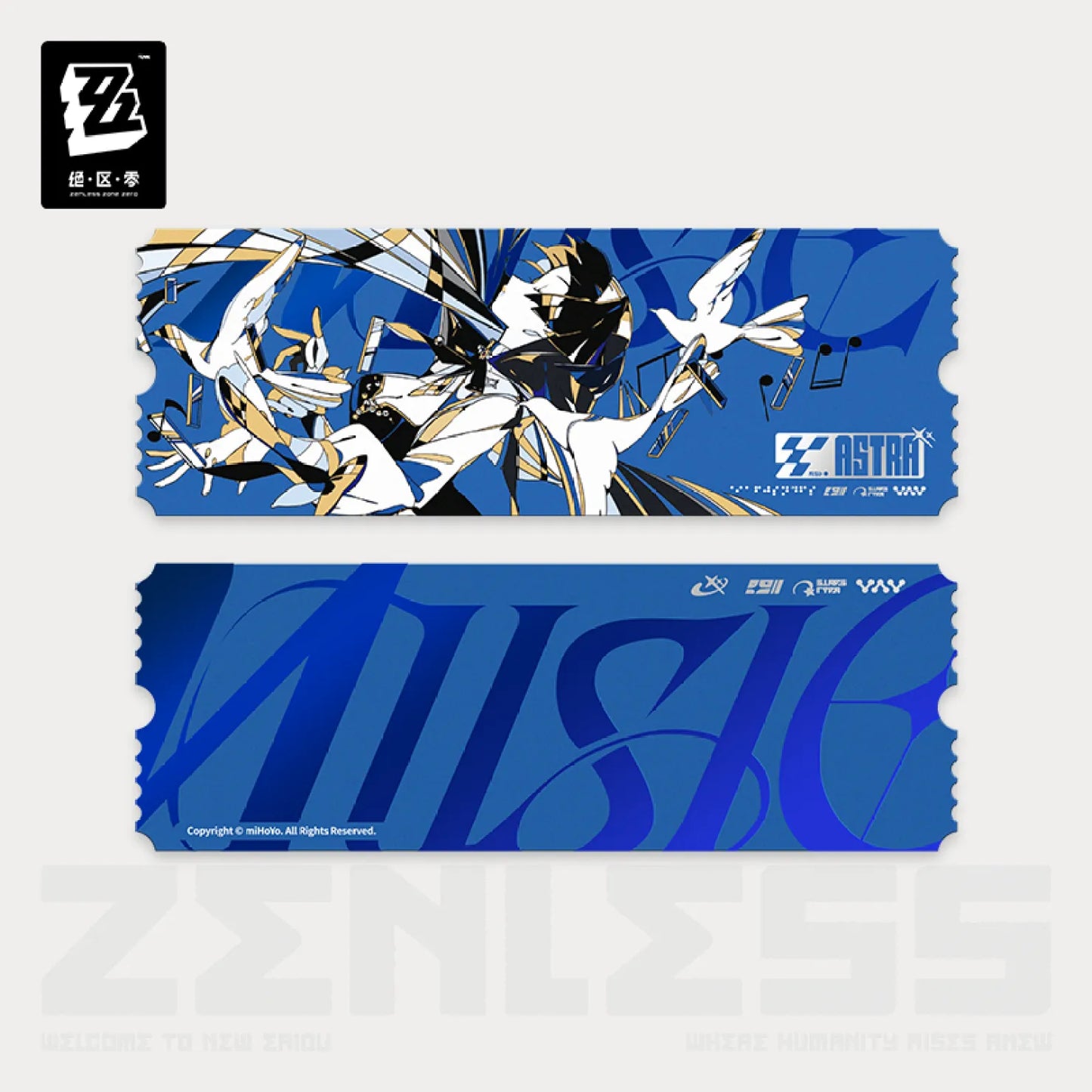 Zenless Zone Zero - Should I Be the Stars of Lyra Series Astra Live Collectible Ticket Set (Including 5 tickets)