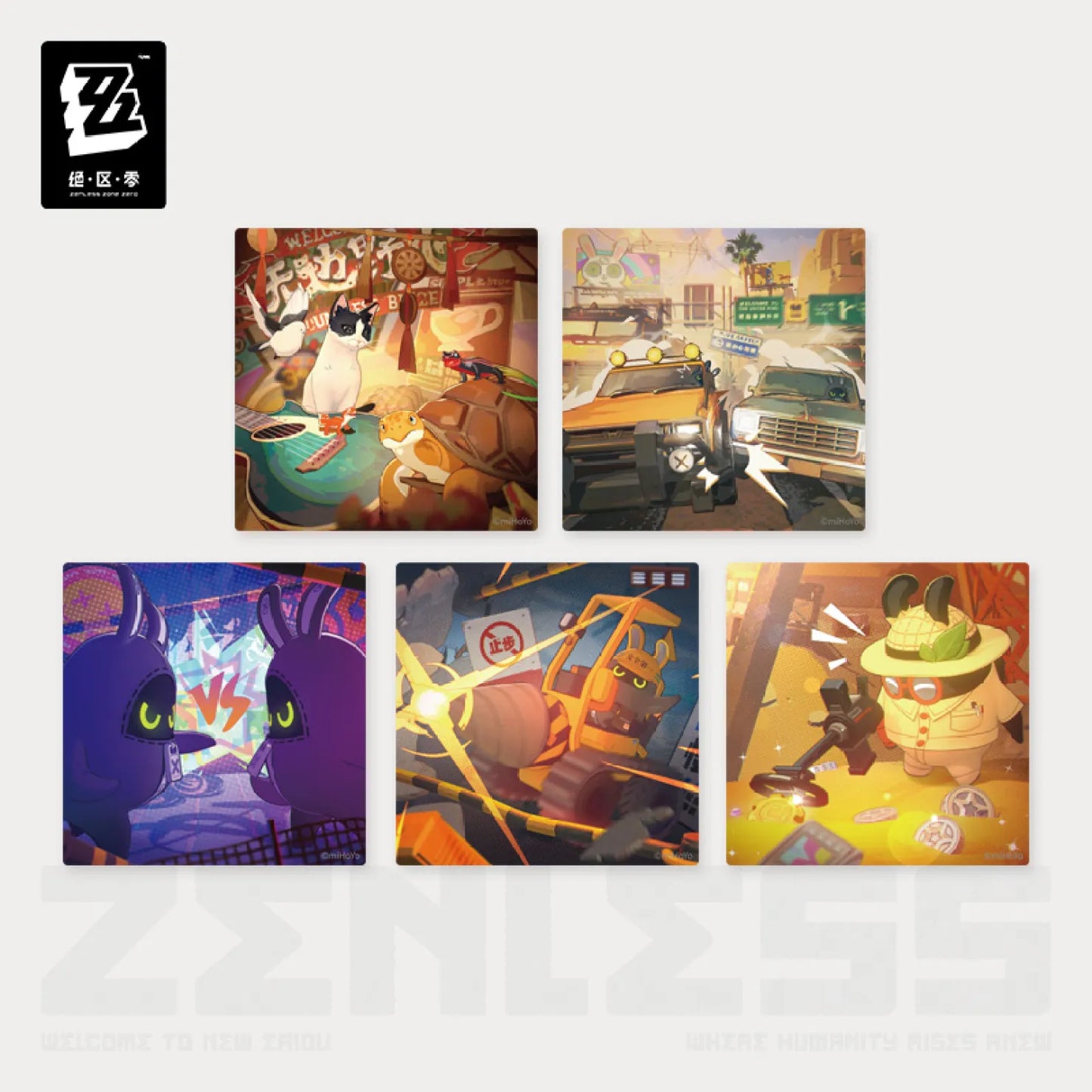 【Pre-Order】Zenless Zone Zero - New Eridu Series Image Collectible Transparent Card Set Vol.1