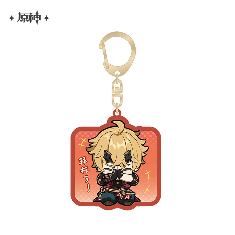 Genshin Impact Inazuma Chibi Character Acrylic Keychain Ver2