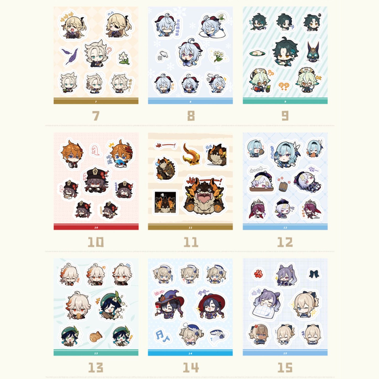 Genshin Impact Chibi Sticker Book - Paimon’s Paintings