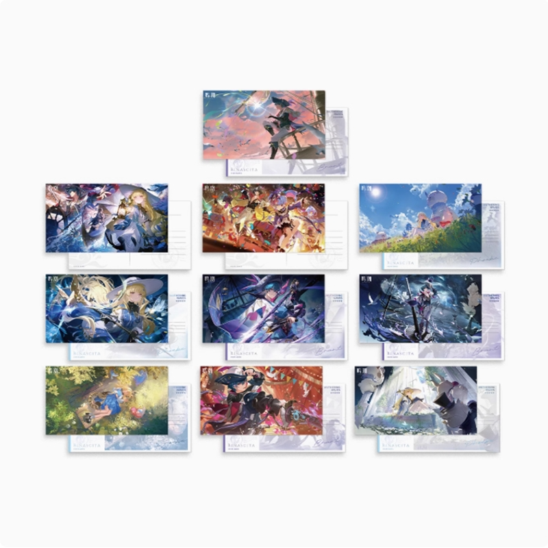 Wuthering Waves - Resonator Themed Illustrated Postcard Set Ver.2