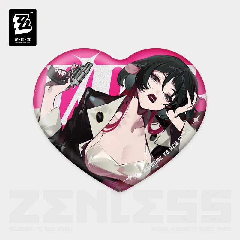 Zenless Zone Zero - Frequencies Visuals Series Jane Doe Badge/Acrylic Block/Laser Ticket Set